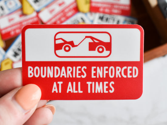 Boundaries Enforced Sticker