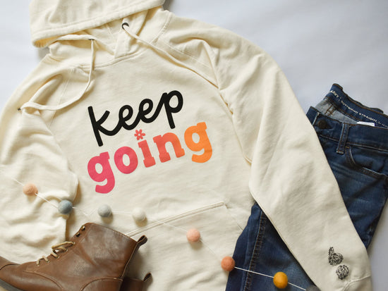 IMPERFECT Keep Going Lightweight Hoodie