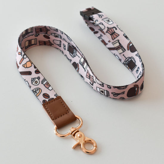 Coffee Pattern Lanyard