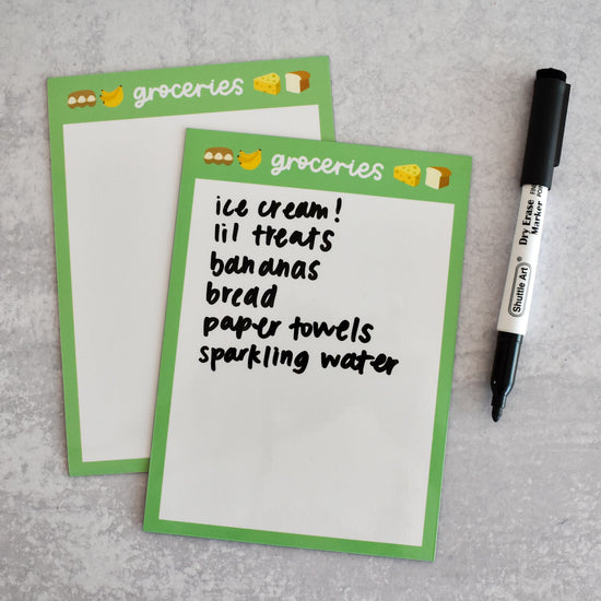 Groceries Dry Erase Magnet