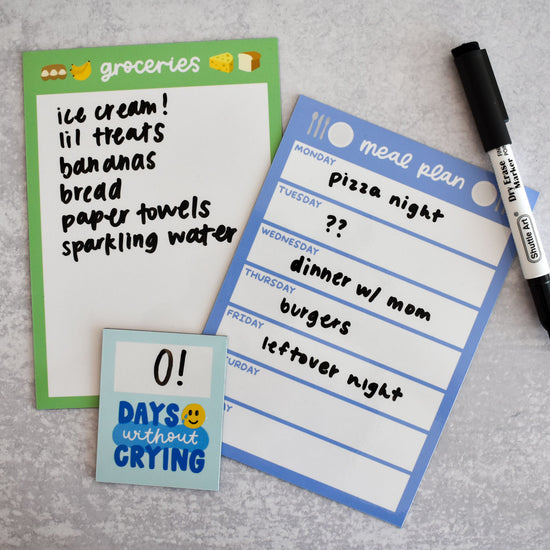 Meal Plan Dry Erase Magnet