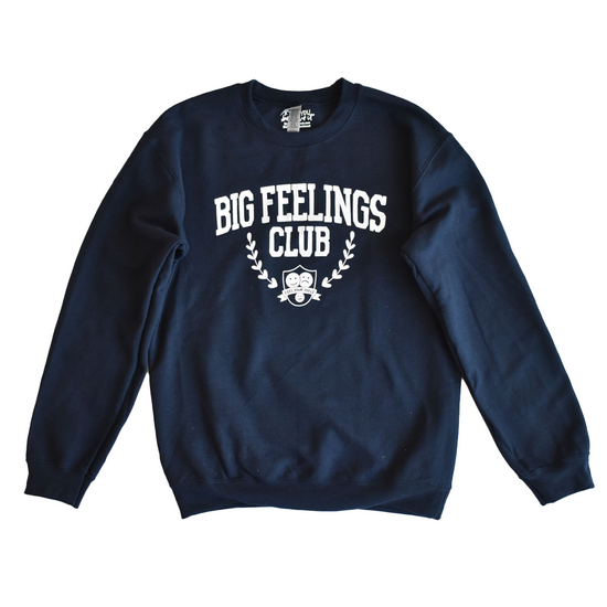 Big Feelings Club Sweatshirt (Navy Blue)