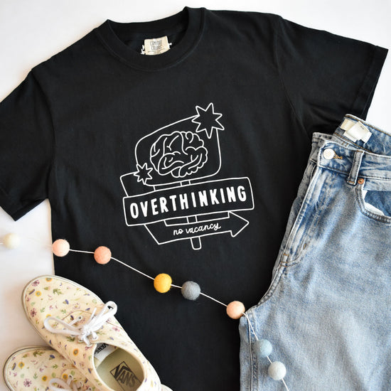 Overthinking Motel Sign Tee (Black)