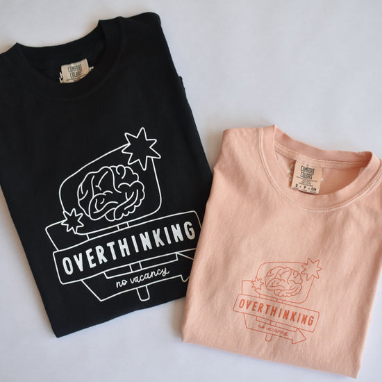 Overthinking Motel Sign Tee (Black)