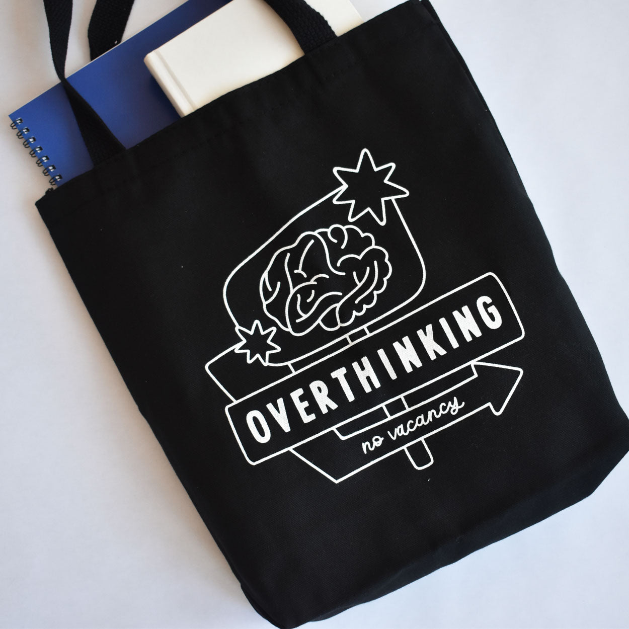 Overthinking Motel Sign Tote Bag