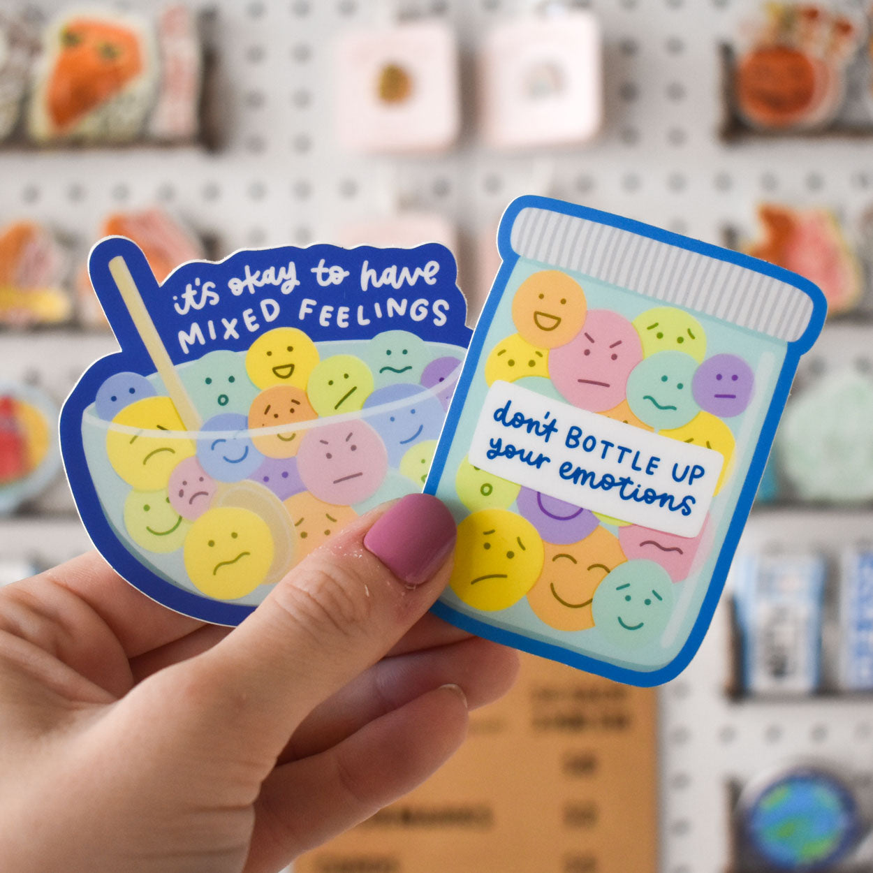 Different Feeling Sticker Mixed Feelings Sticker | Cute Mental Health Sticker – KynYouBelieveIt