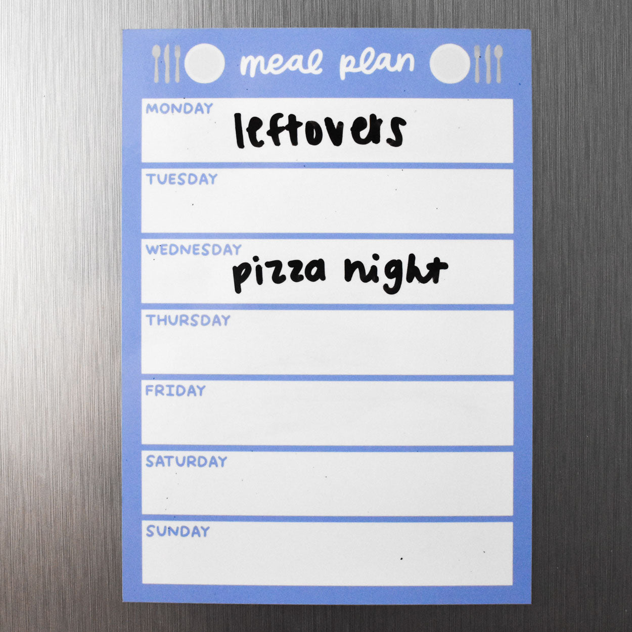 Meal Plan Dry Erase Magnet