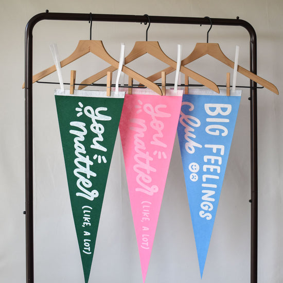 Big Feelings Club Pennant Flag