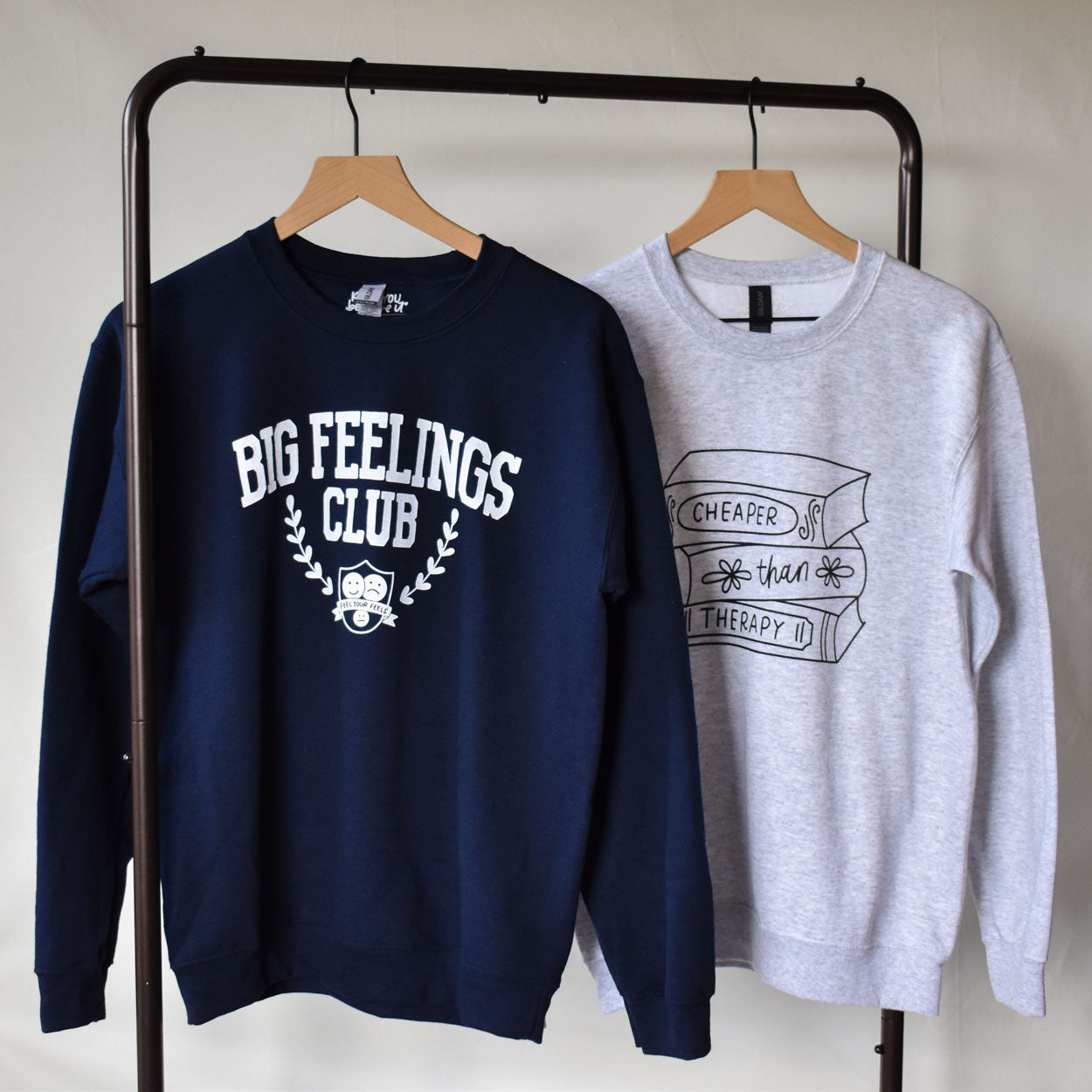 Big Feelings Club Sweatshirt (Navy Blue)