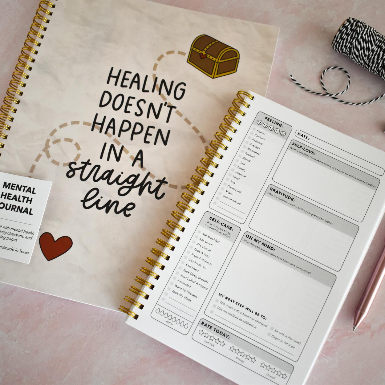 Healing / Straight Line Mental Health Journal