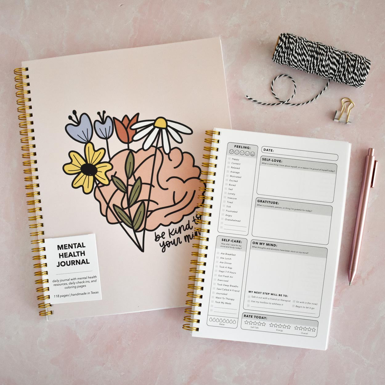 Be Kind To Your Mind Mental Health Journal