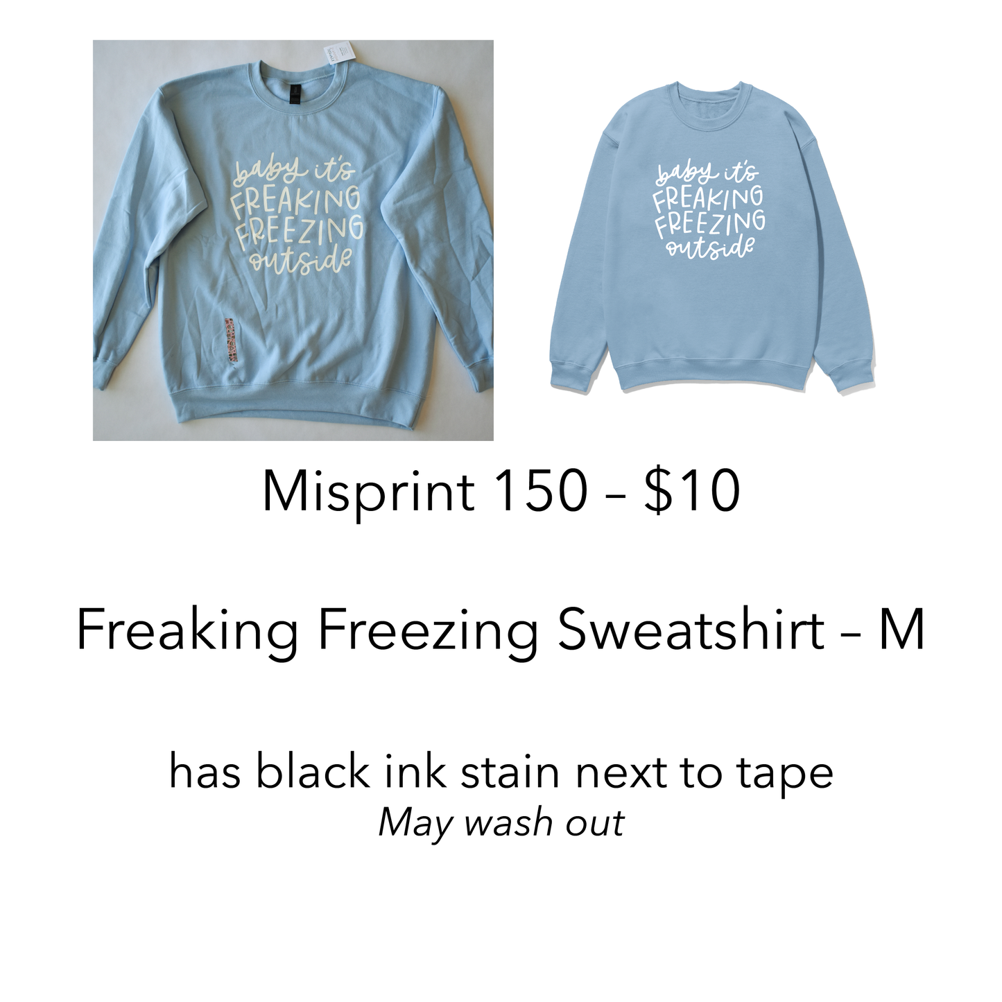 Imperfect / Misprint Apparel - M