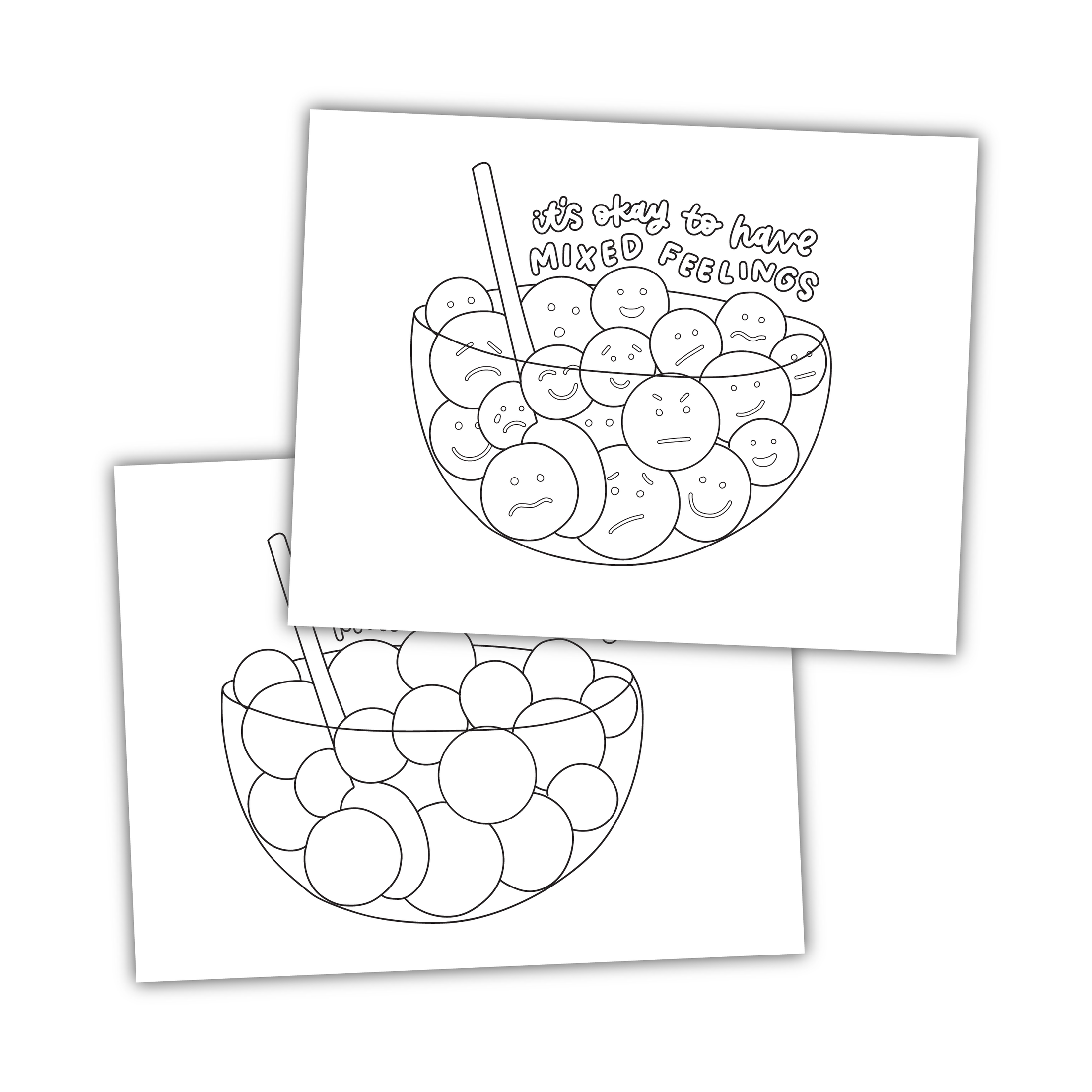 Mixed Feelings Coloring Sheet KynYouBelieveIt