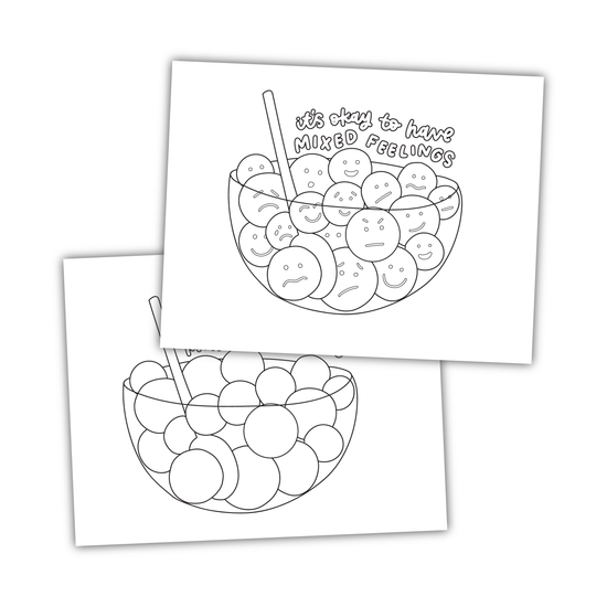 Mixed Feelings Coloring Sheet KynYouBelieveIt mixed-feelings-coloring-sheet-kynyoubelieveit