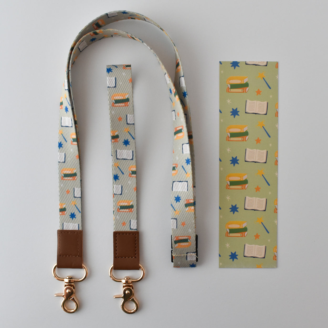 Book Pattern Lanyard