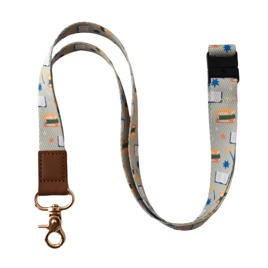 Book Pattern Lanyard