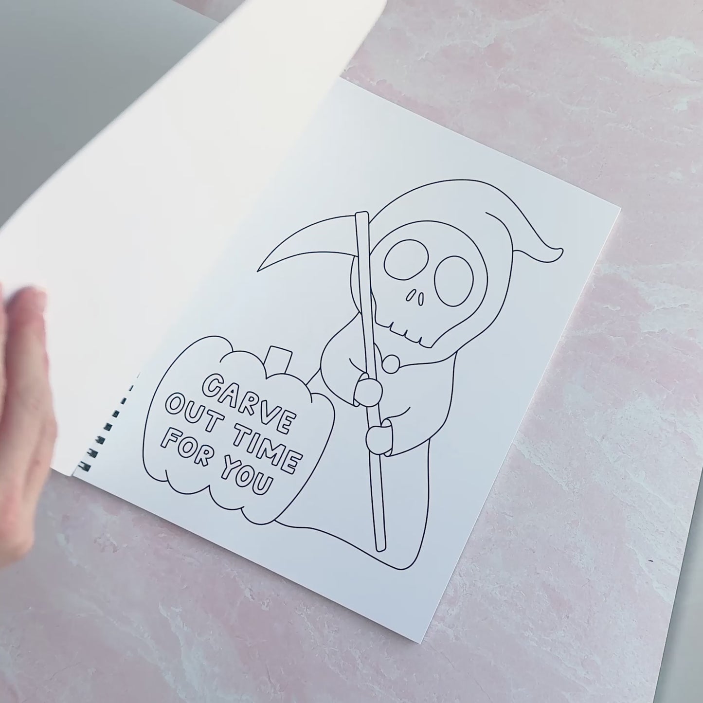 Spooky Self-Care Coloring Book