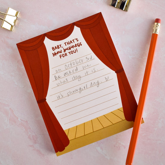 Baby, That's Show Business Notepad