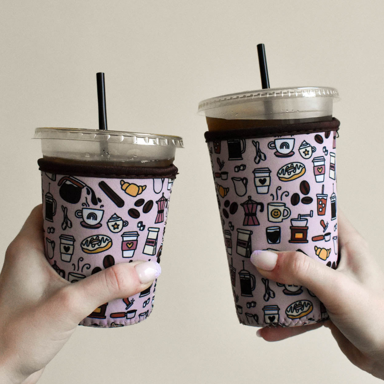 Coffee Pattern Drink Sleeve