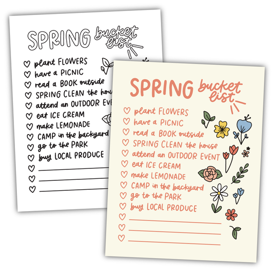 Spring Bucket List, v2 (Digital Download)