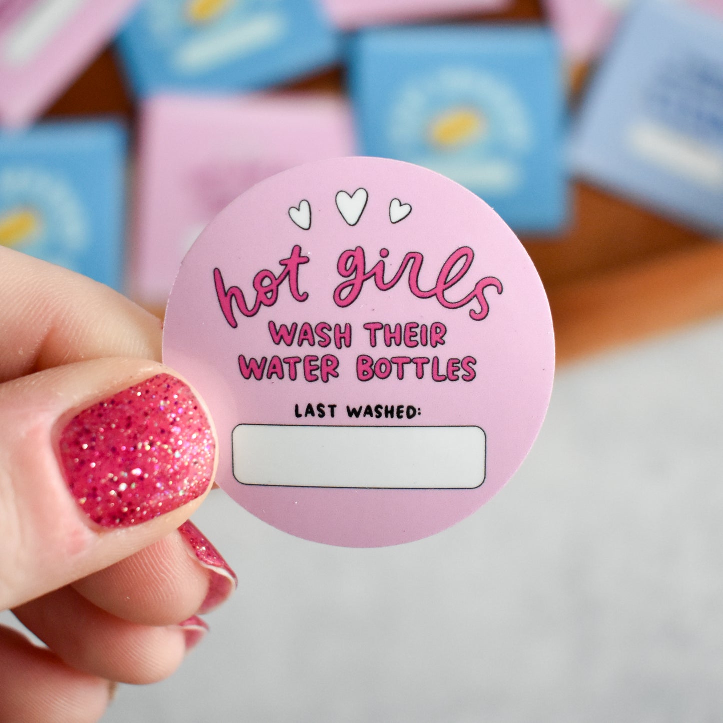 Hot Girls Last Washed Sticker (Dry-Erase)