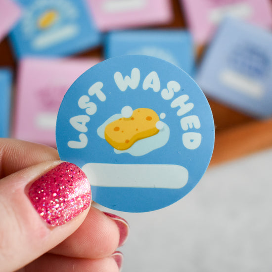 Last Washed Sponge Sticker (Dry-Erase)