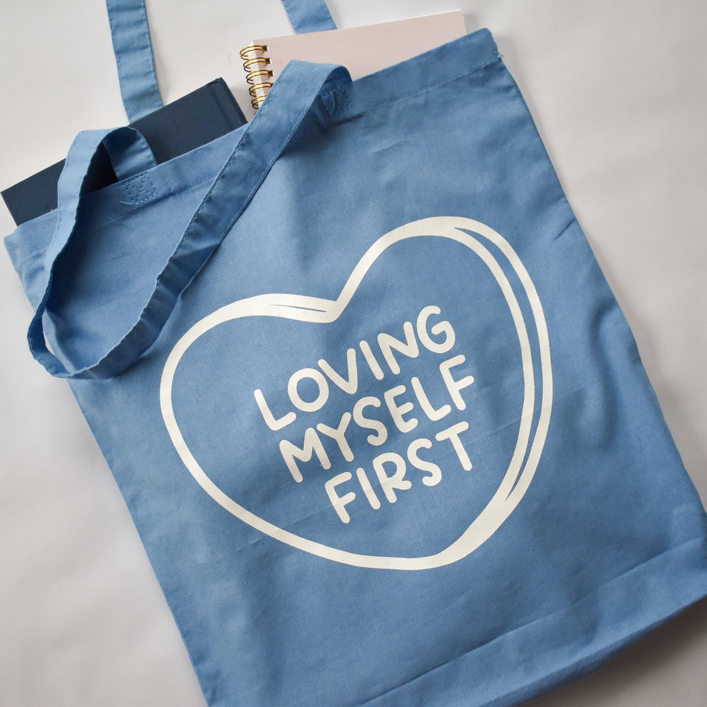 Load image into Gallery viewer, Loving Myself First Lightweight Tote Bag
