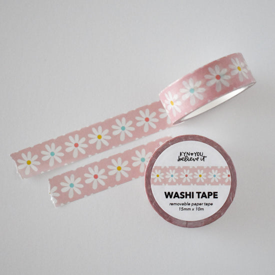 Stacked Daisy Washi Tape