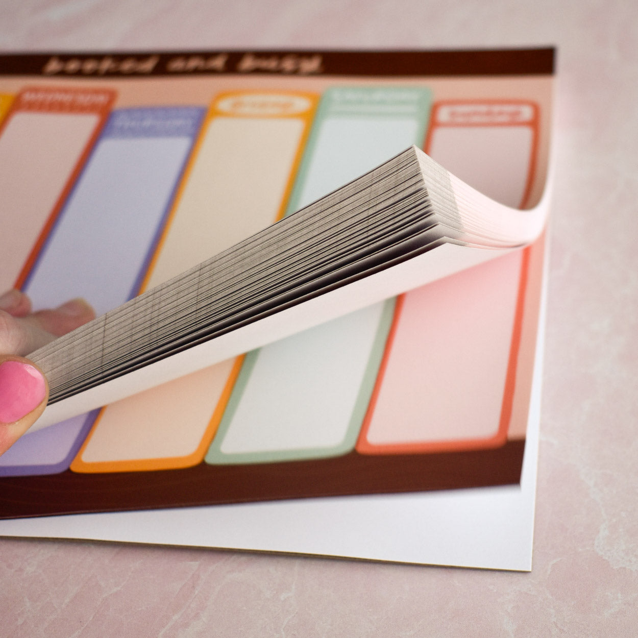 Booked and Busy Weekly Notepad