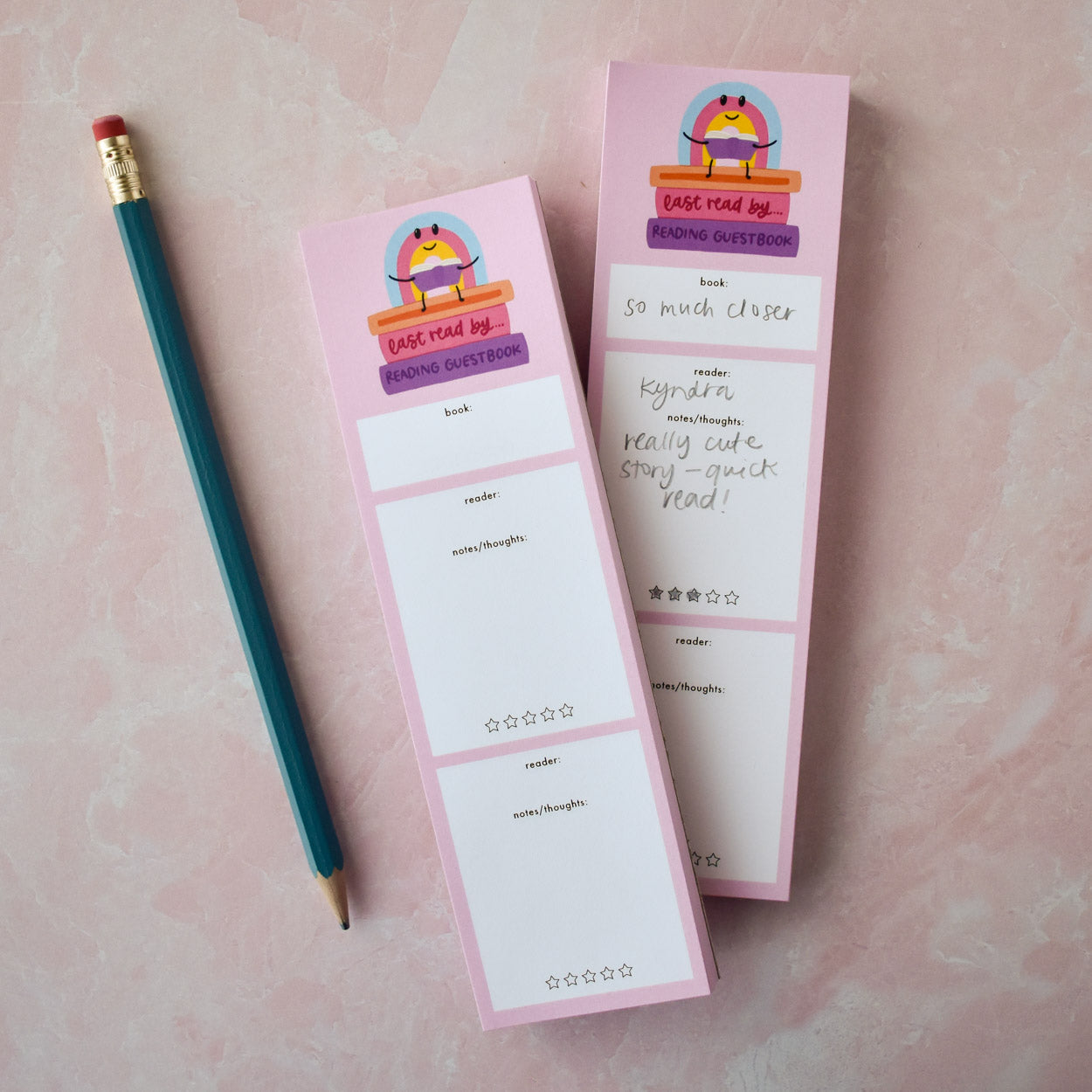 Last Read By Bookmark Notepad