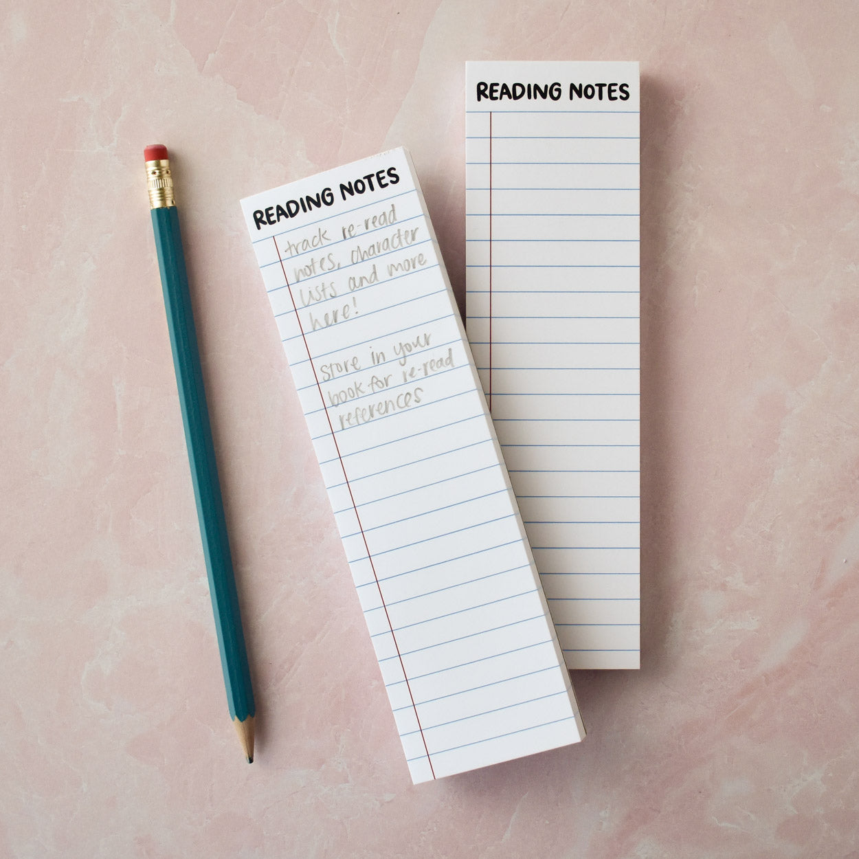 Reading Notes Bookmark Notepad
