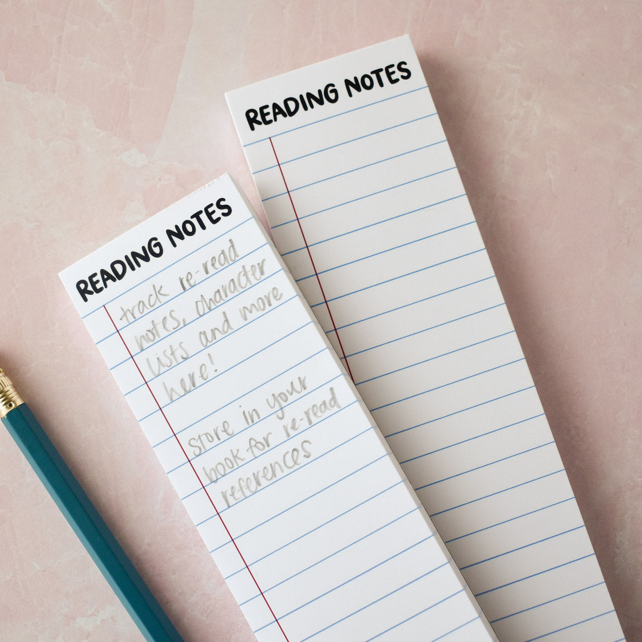 Reading Notes Bookmark Notepad
