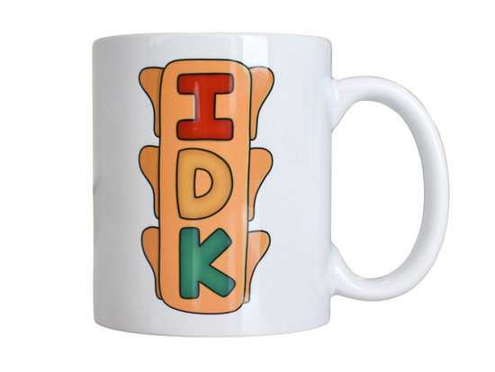 Load image into Gallery viewer, IDK Traffic Light Mug
