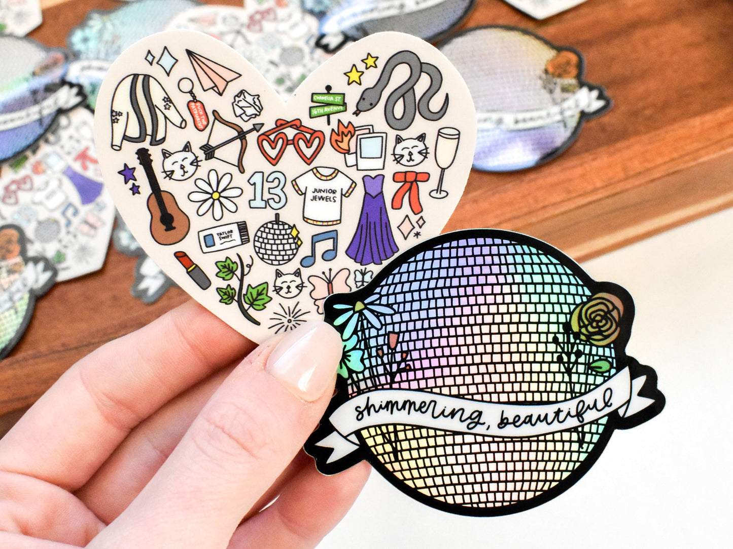 Swiftie Heart Sticker – Mary Kathryn Design