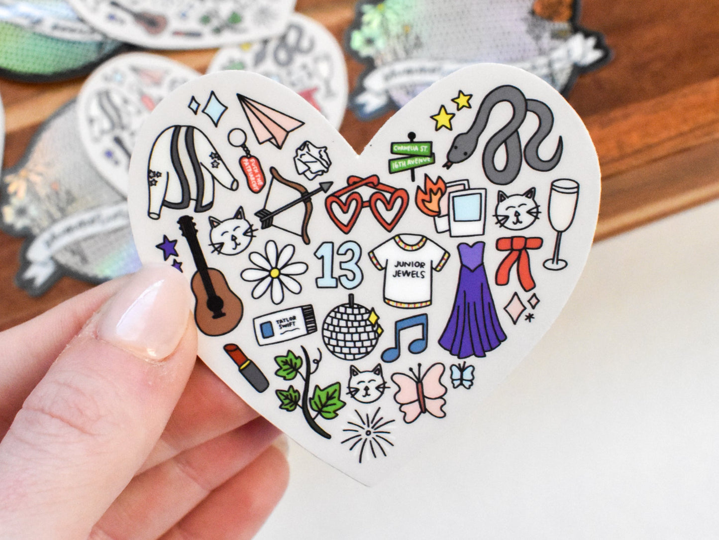 Load image into Gallery viewer, Swiftie Heart Sticker
