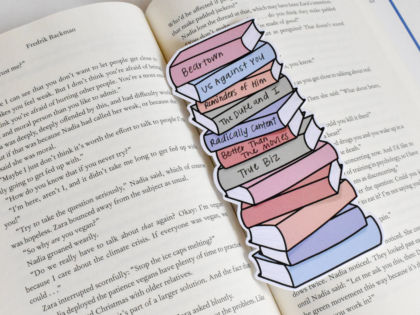 Book Stack Bookmark  Cute Book Tracker Bookmark – KynYouBelieveIt