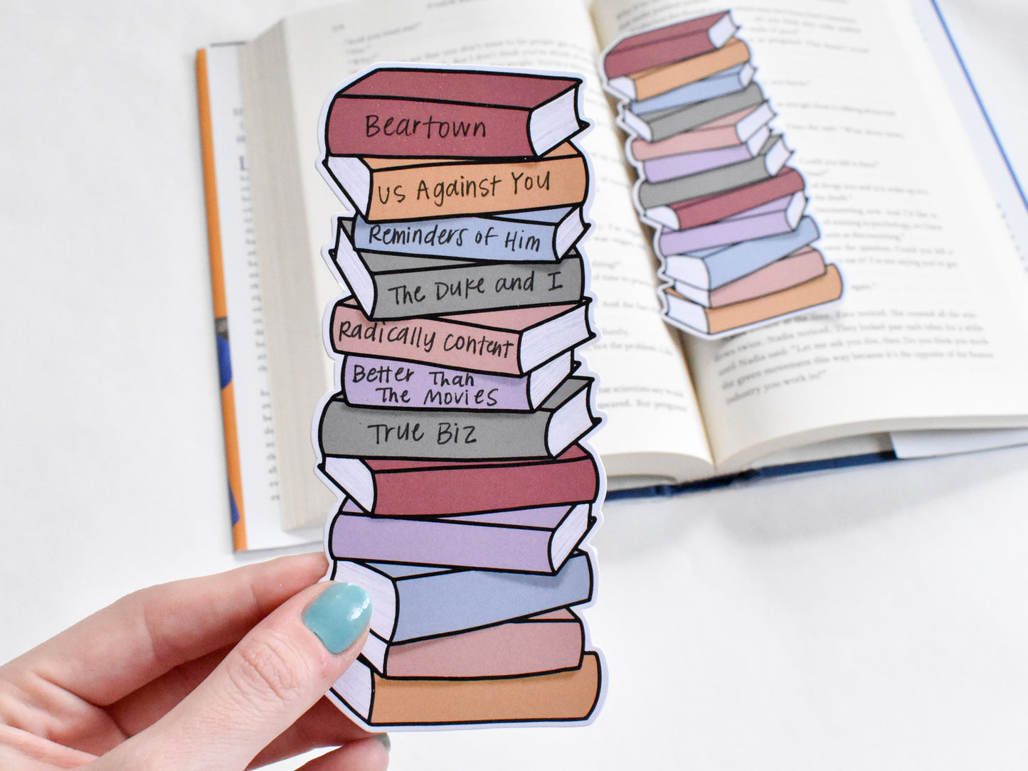 Load image into Gallery viewer, IMPERFECT Book Stack Bookmark (All Color Schemes)

