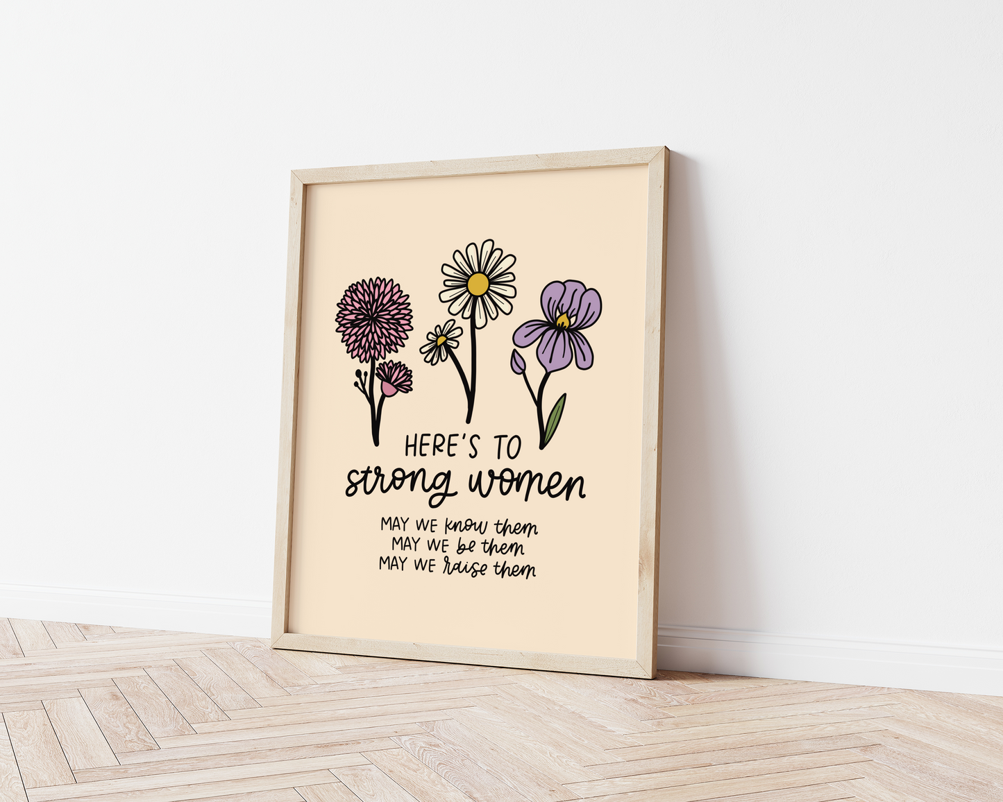 Load image into Gallery viewer, Here&amp;#39;s To Strong Women Print
