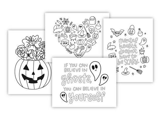 Halloween Coloring Sheets (Digital Download)