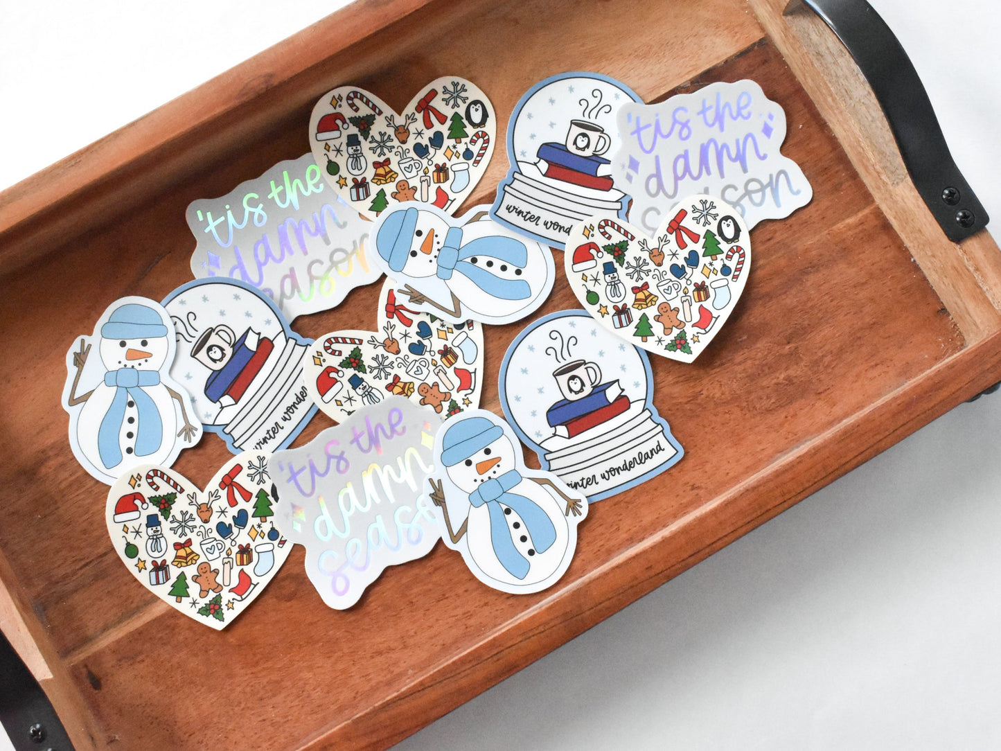 Load image into Gallery viewer, Peace Sign Snowman Sticker
