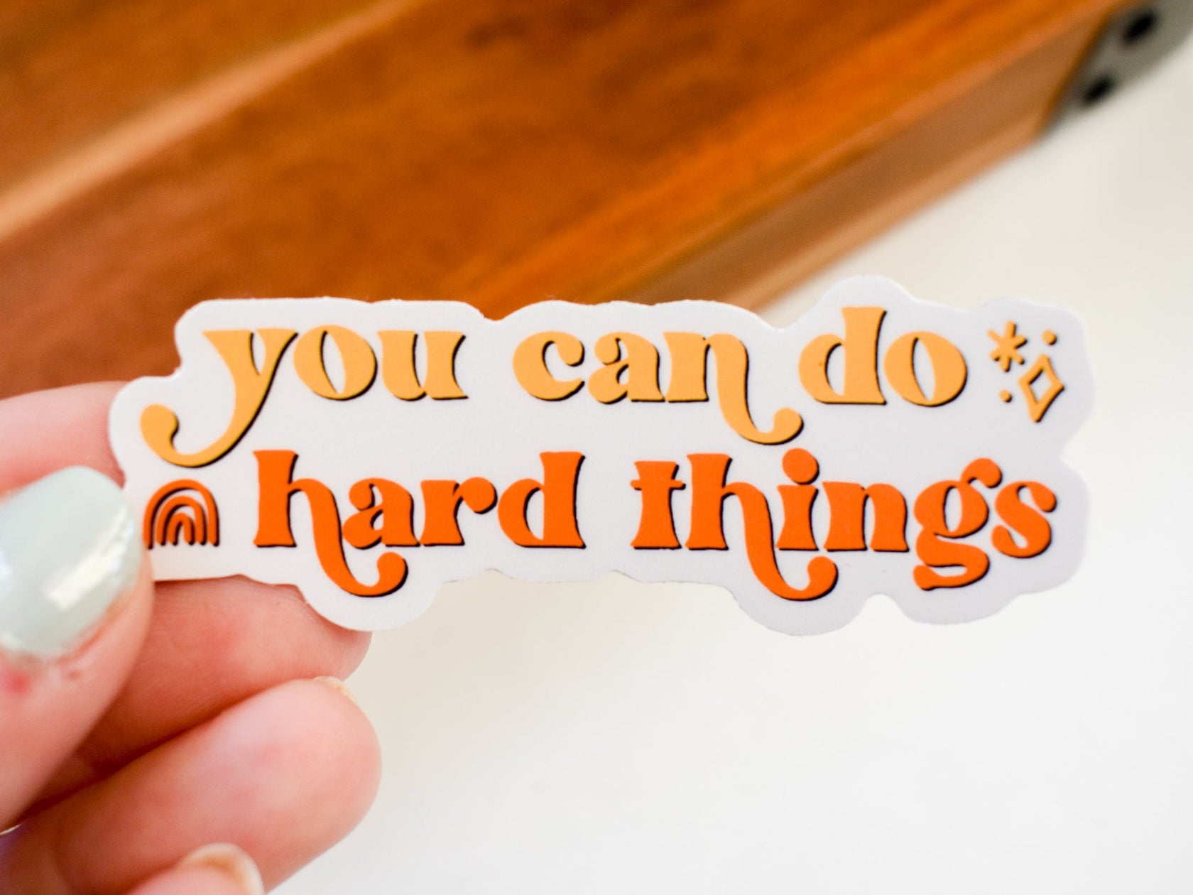 You Can Do Hard Things Sticker | Inspirational Sticker for Water Bottle ...