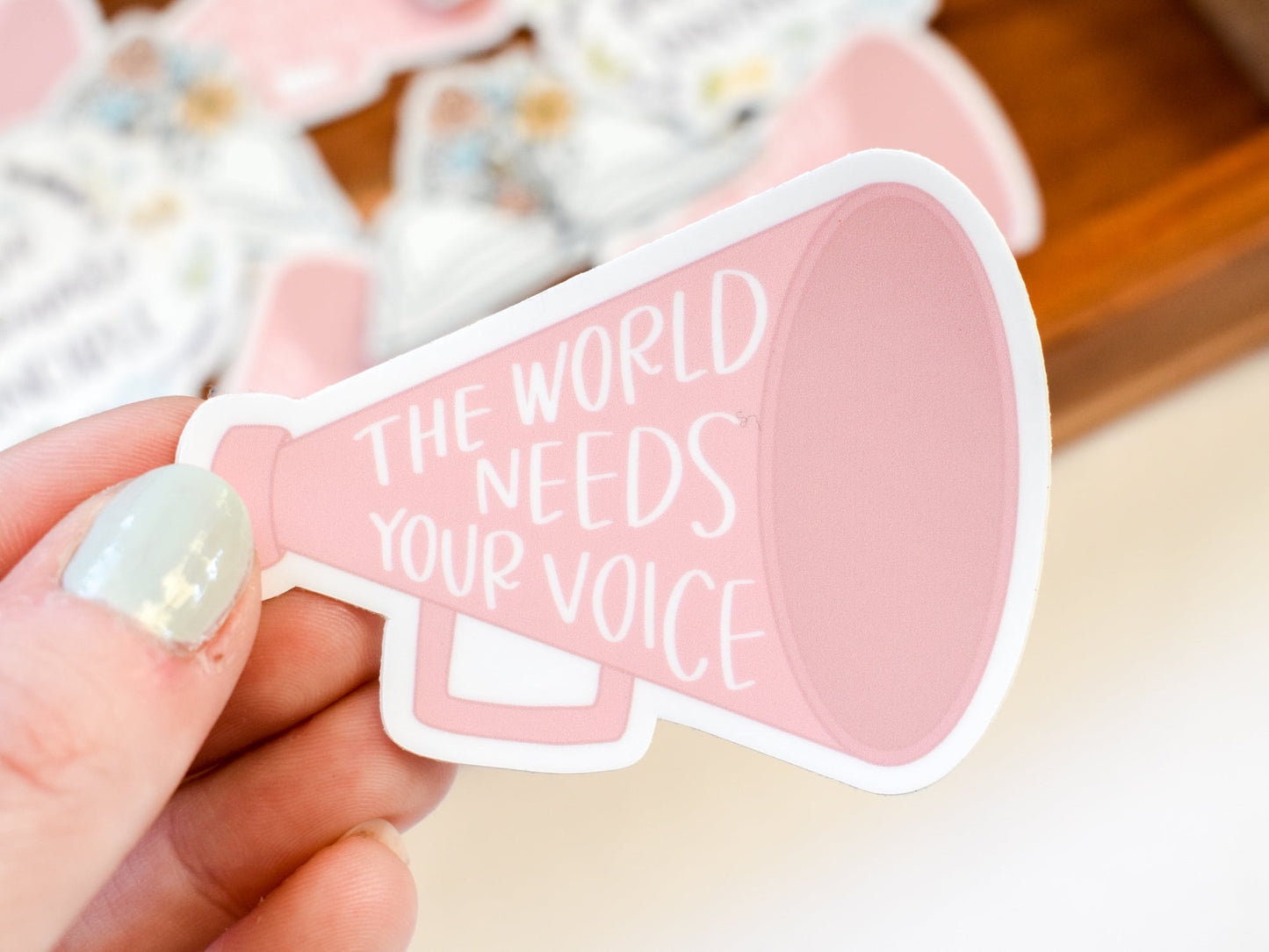 The World Needs Your Voice Sticker