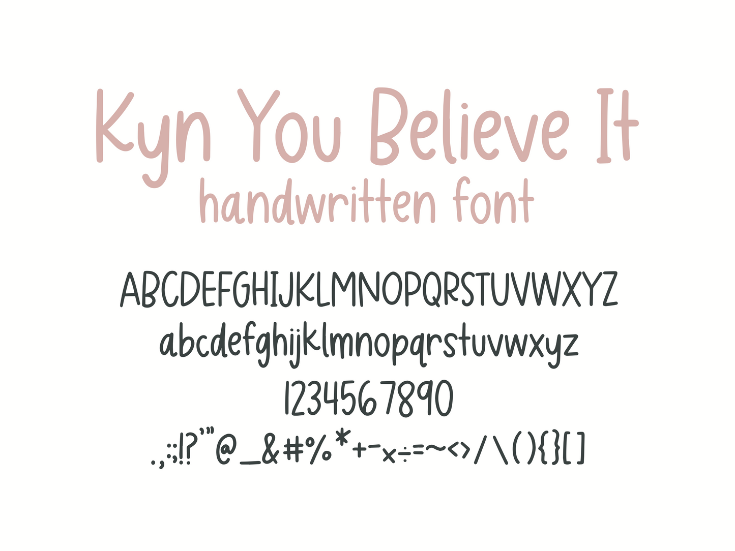 Load image into Gallery viewer, KYBI Handwritten Font (Personal License)
