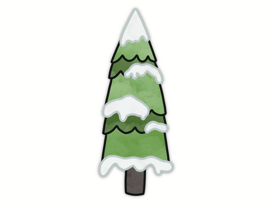 Snowy Tree Bookmark