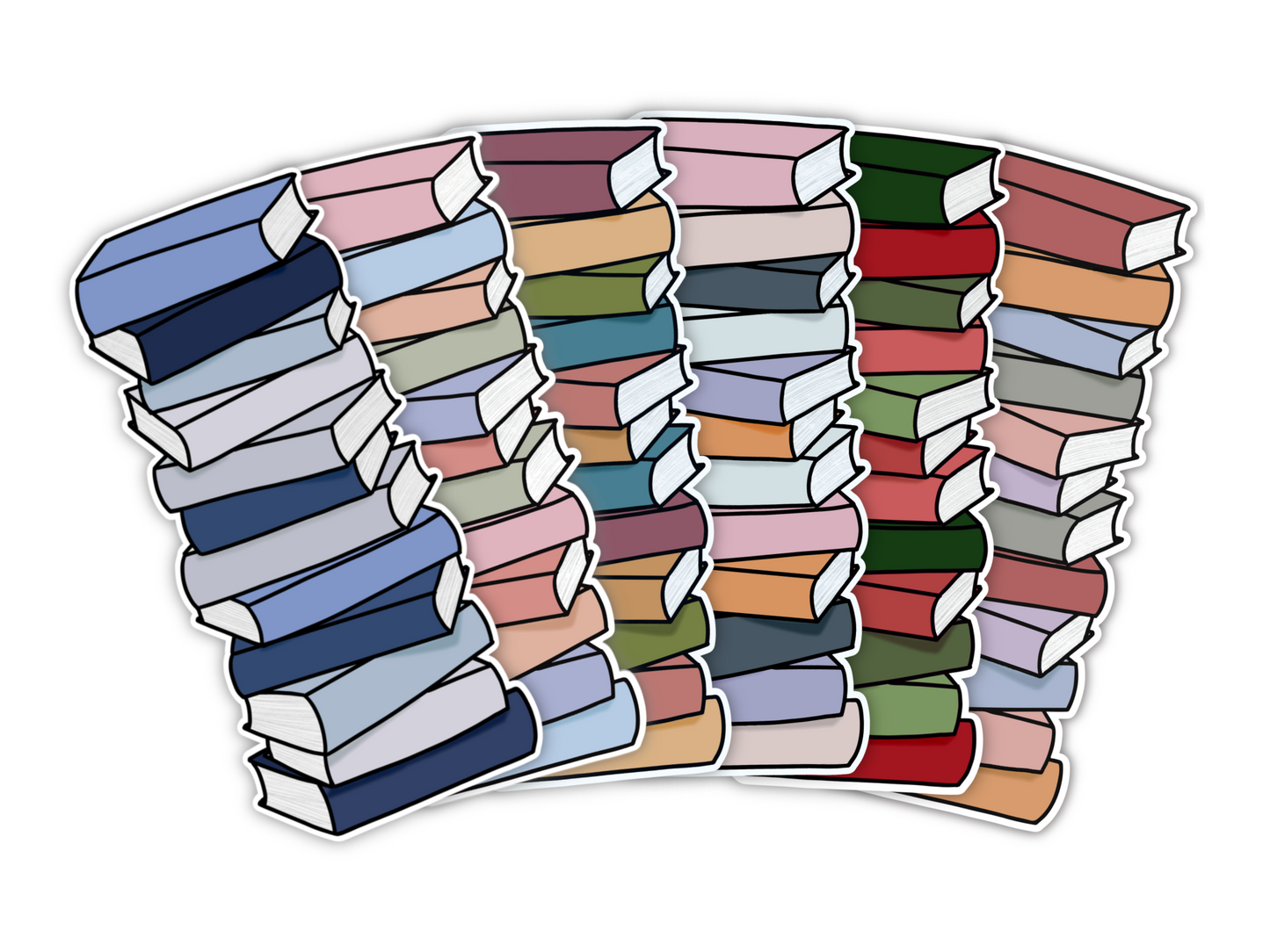 IMPERFECT Book Stack Bookmark (All Color Schemes)