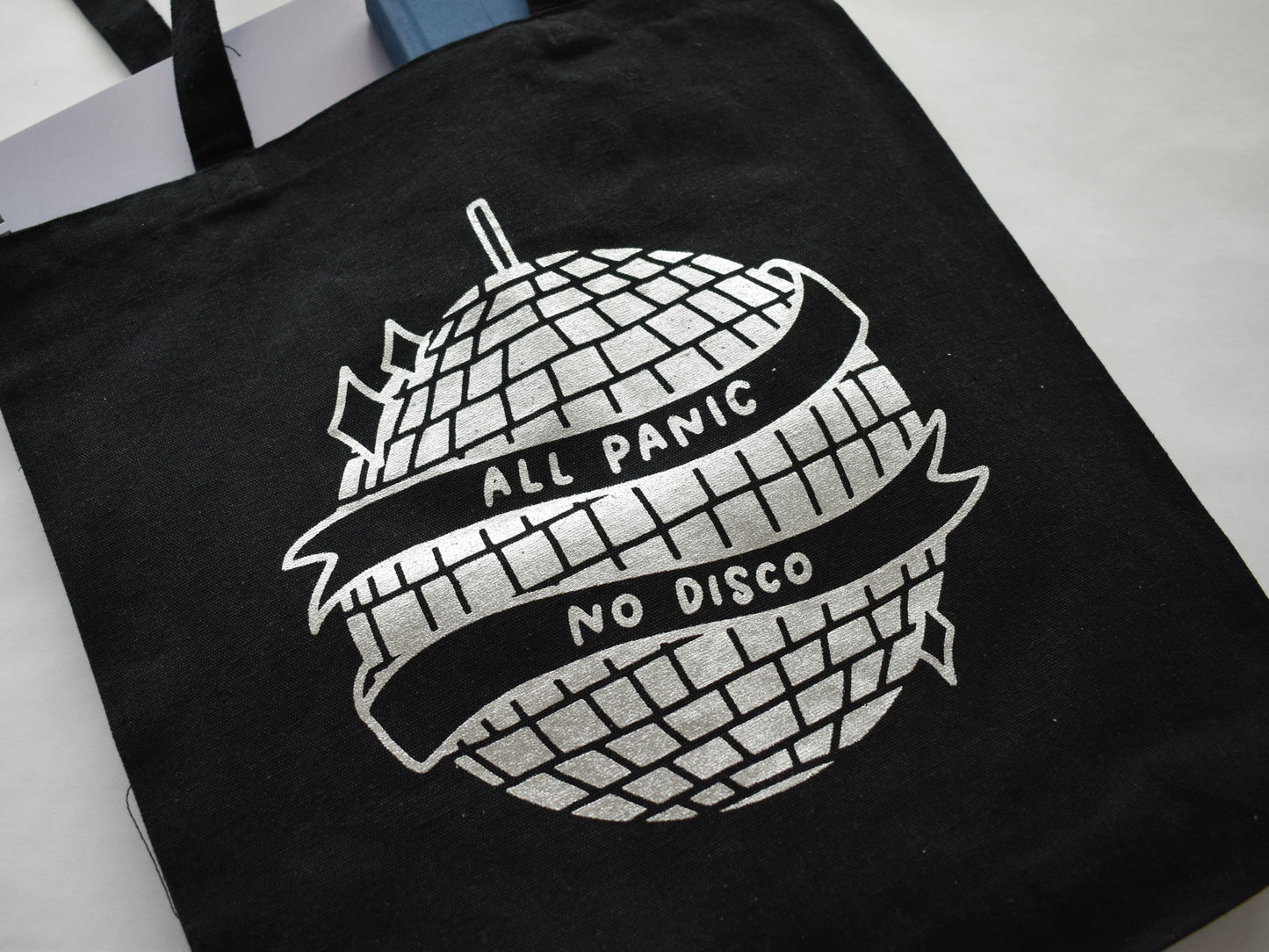Load image into Gallery viewer, All Panic No Disco Tote Bag
