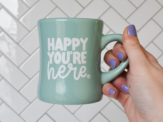 Happy You're Here Mug (Mint)