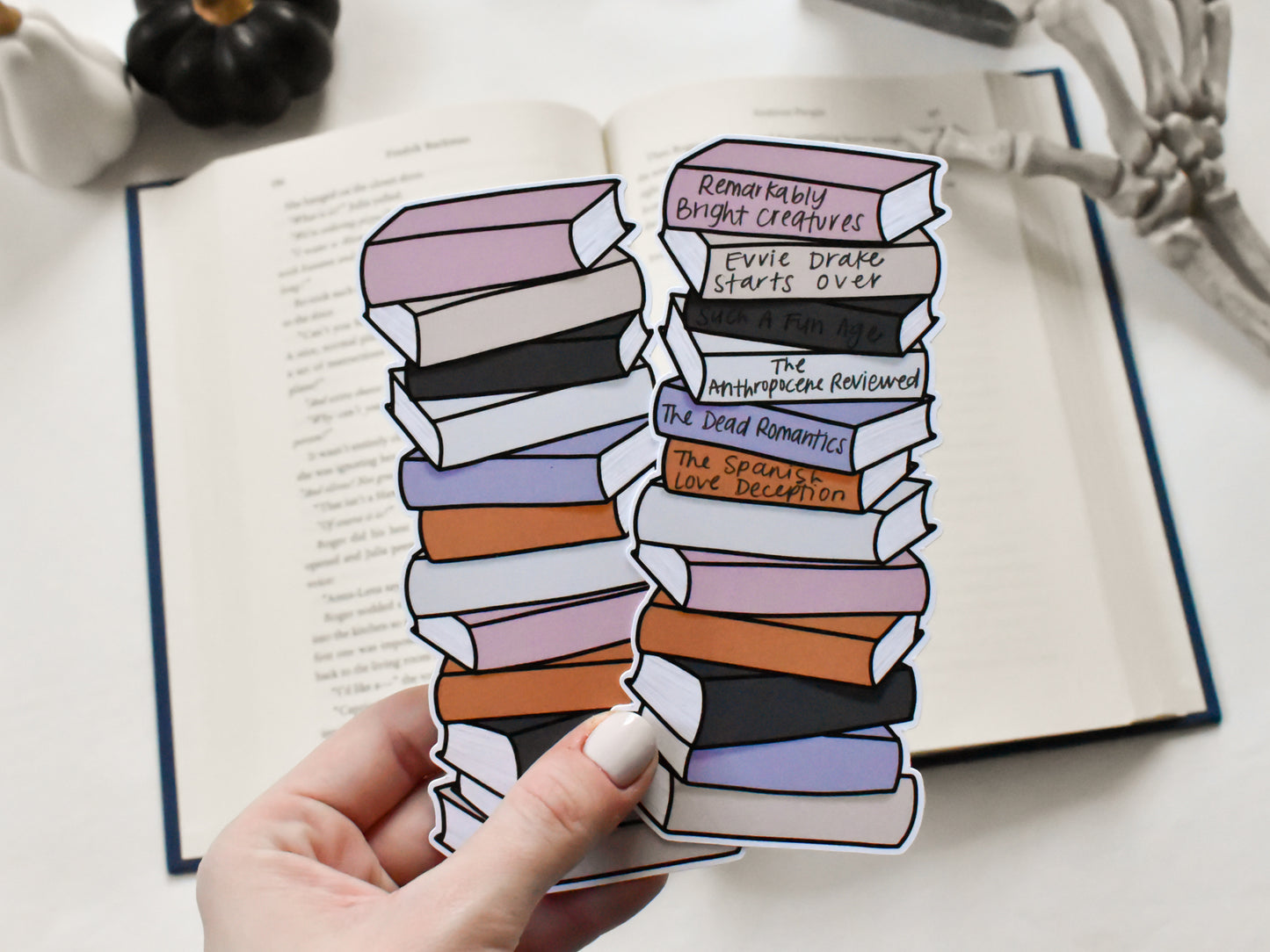 Book Stack Bookmark (Halloween)