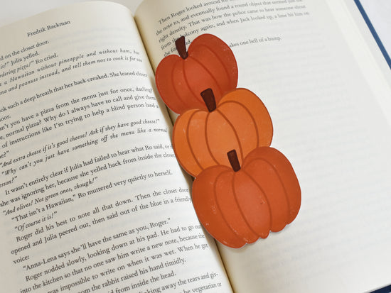 Load image into Gallery viewer, Pumpkin Stack Bookmark
