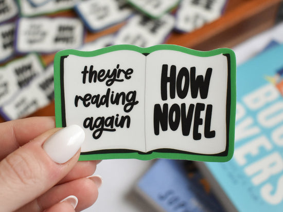 Reading Again, How Novel Sticker